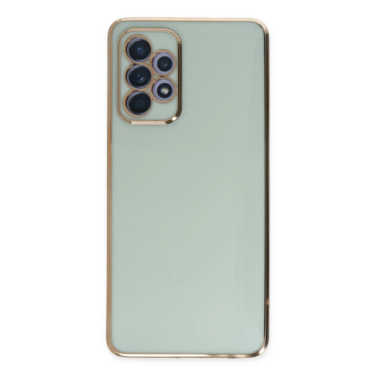 Galaxy A52 Volet Silikon Kılıf - Açık Yeşil Premium Koruma Kılıfı