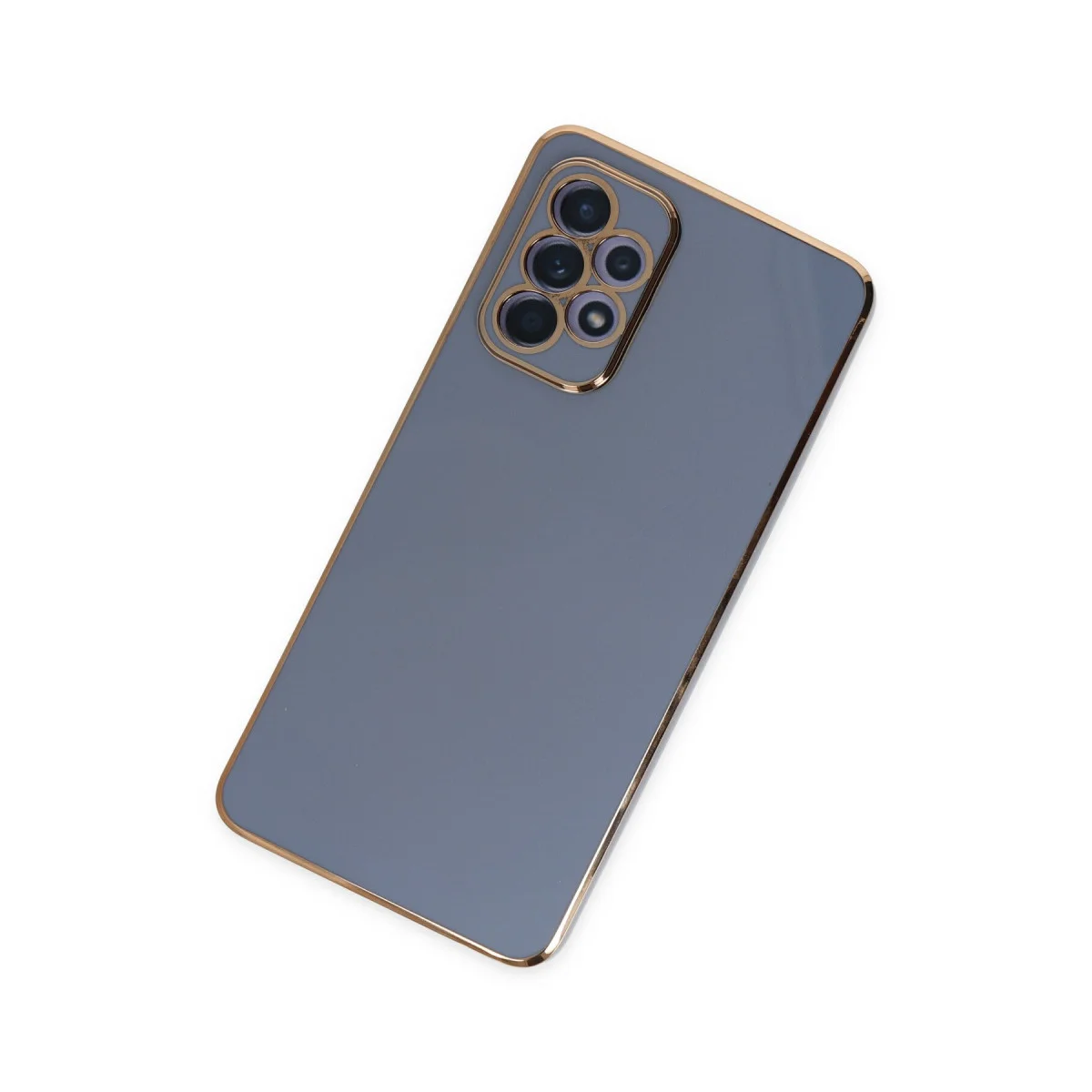 Galaxy A52 Volet Silikon Kılıf - Mavi, Şık ve Ultra Esnek Koruma