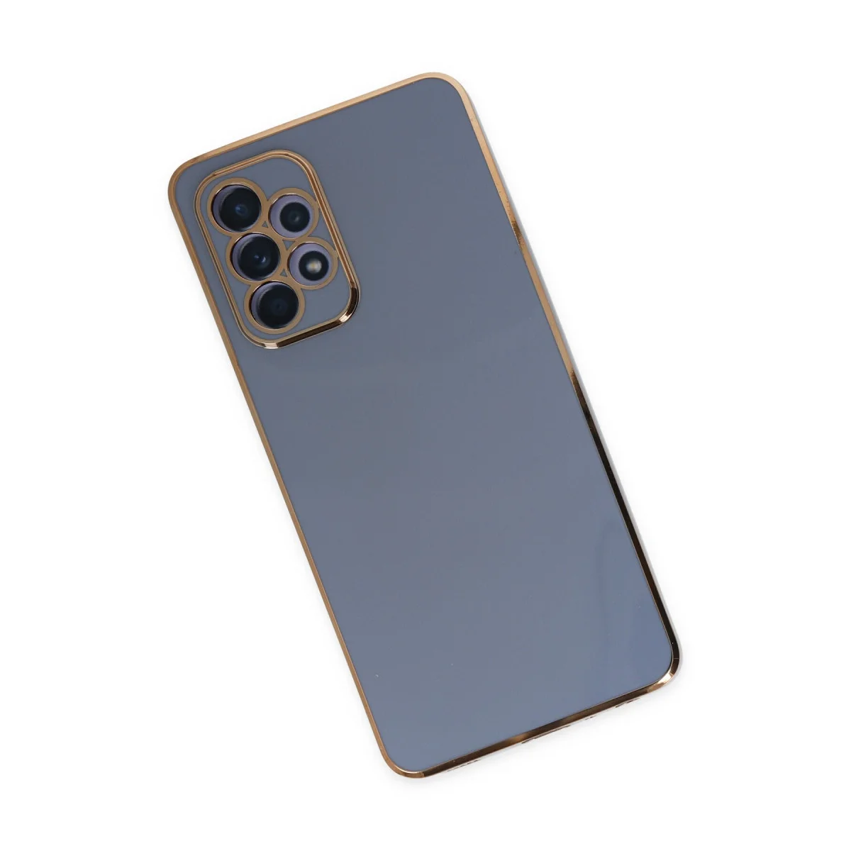Galaxy A52 Volet Silikon Kılıf - Mavi, Şık ve Ultra Esnek Koruma