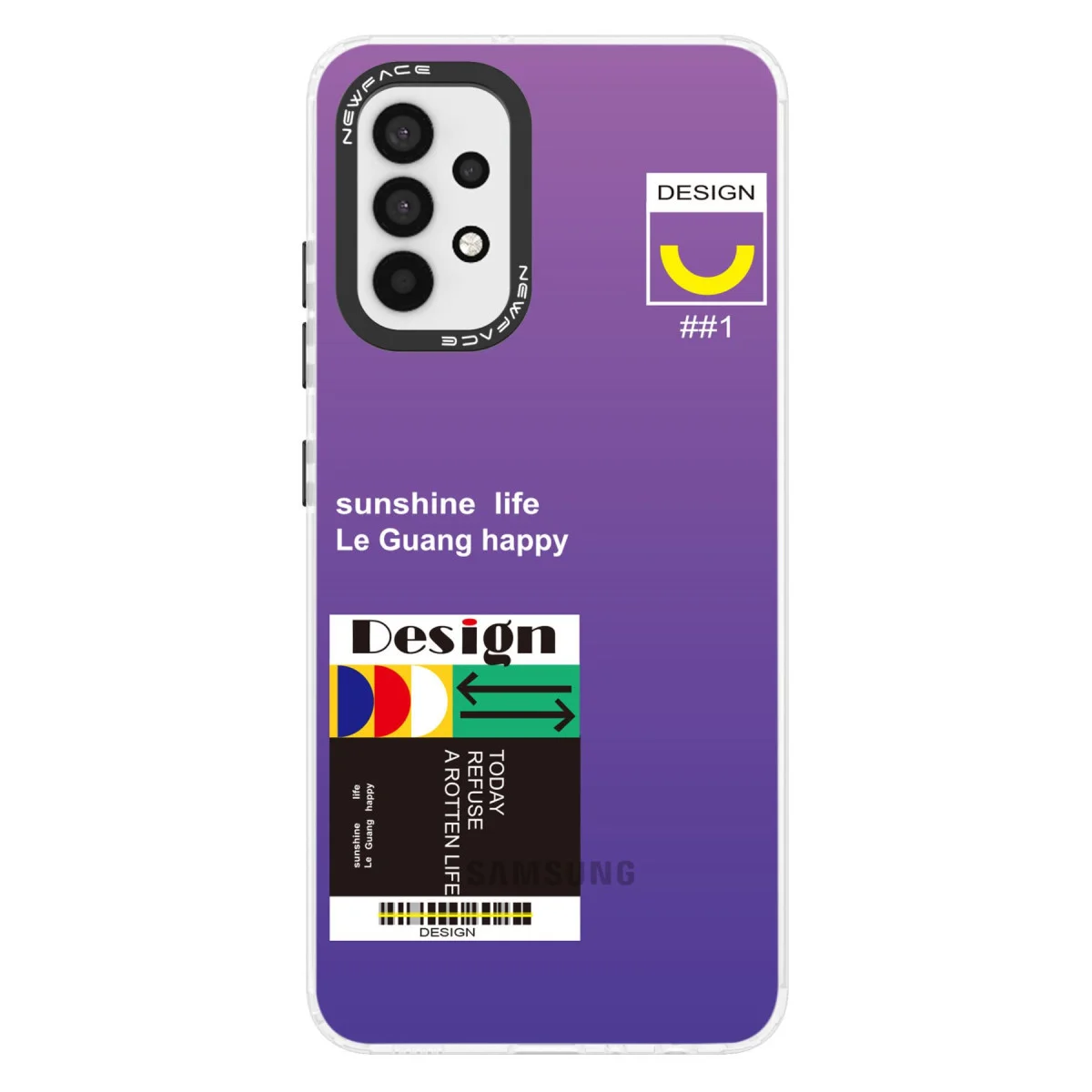 Galaxy A53 5G Kılıf - Estoril Desenli, Parmak İzi Tutmayan Mat Kapak