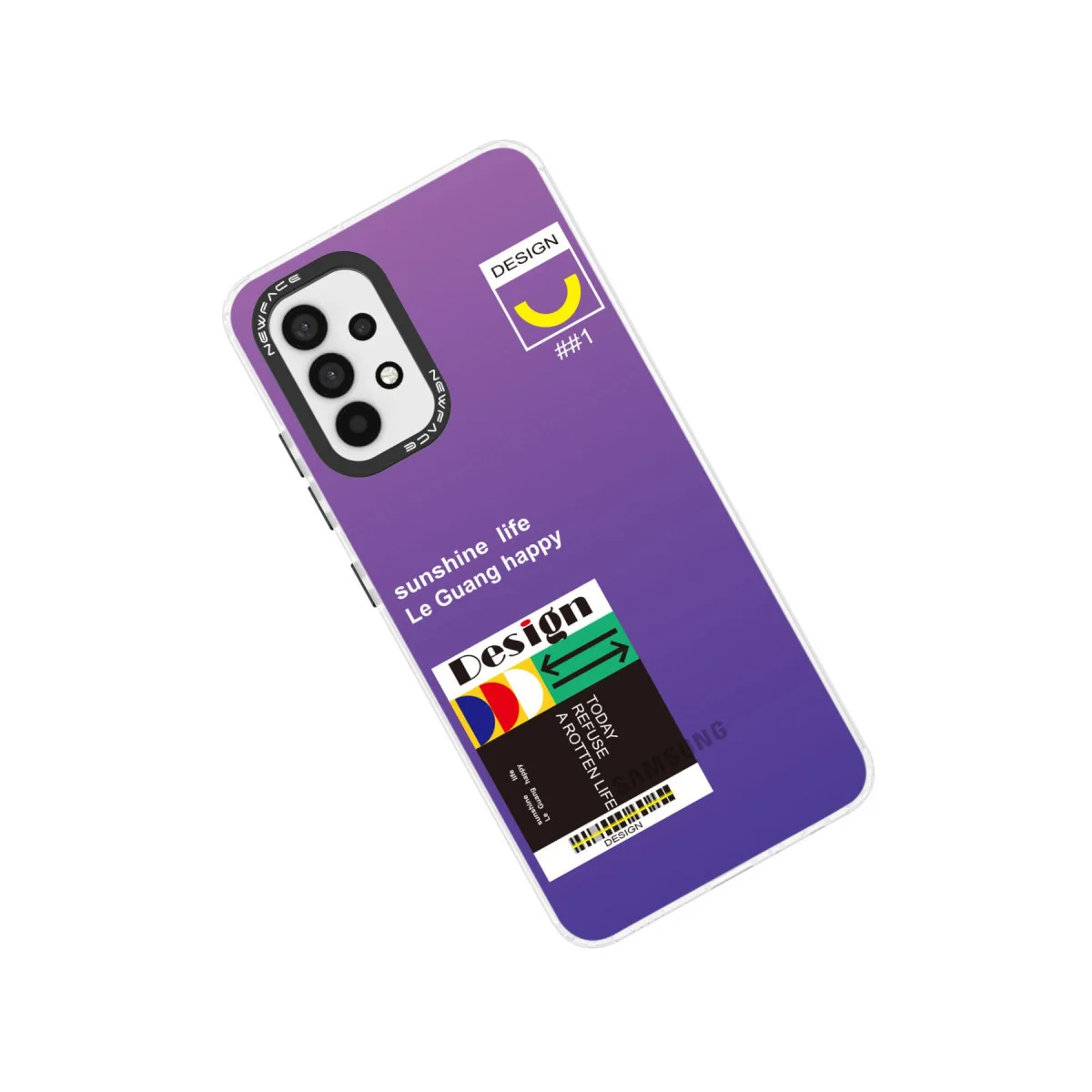 Galaxy A53 5G Kılıf - Estoril Desenli, Parmak İzi Tutmayan Mat Kapak