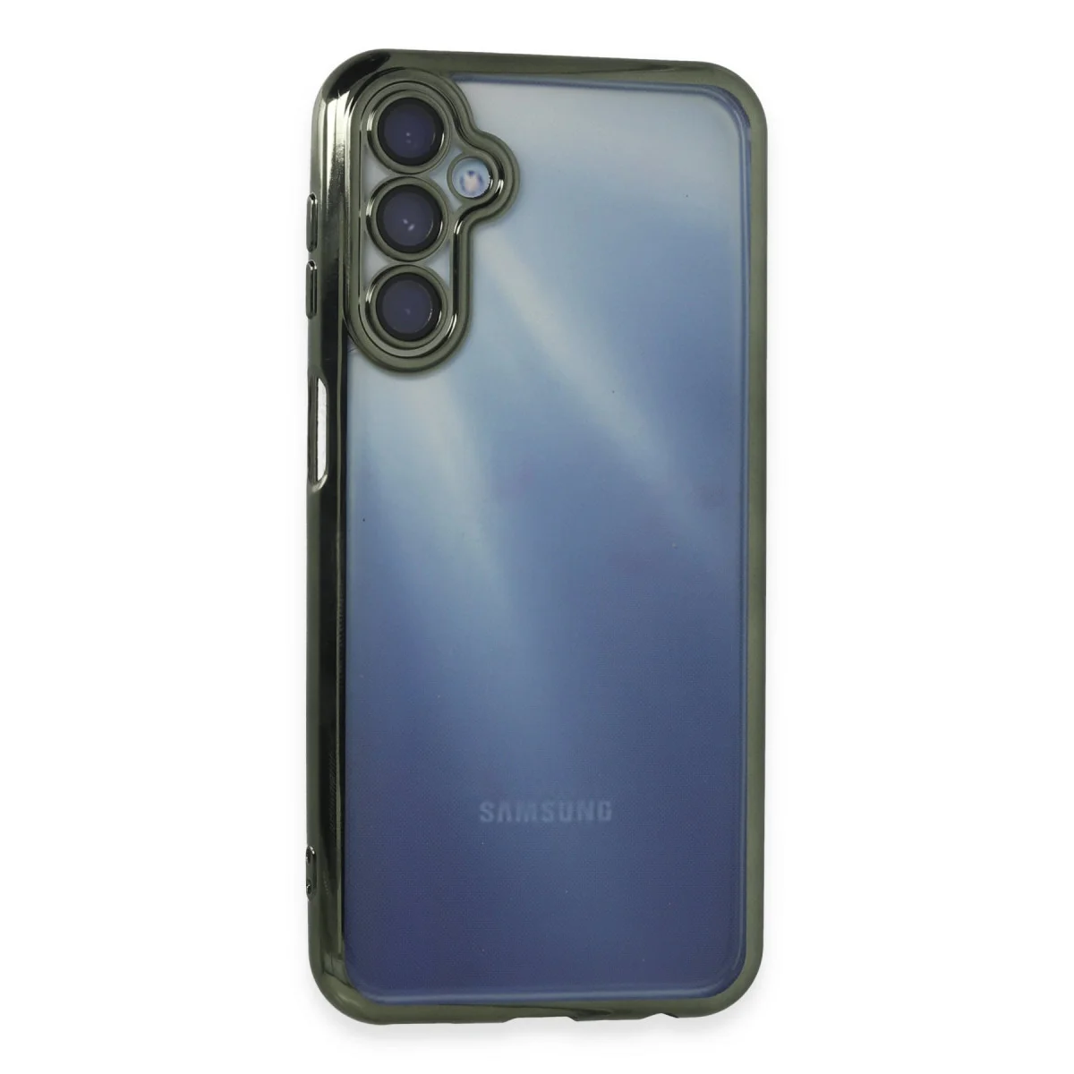 Galaxy A55 5G Kılıf - Razer Lensli Silikon Kılıf Yeşil, Estetik ve Güçlü Koruma