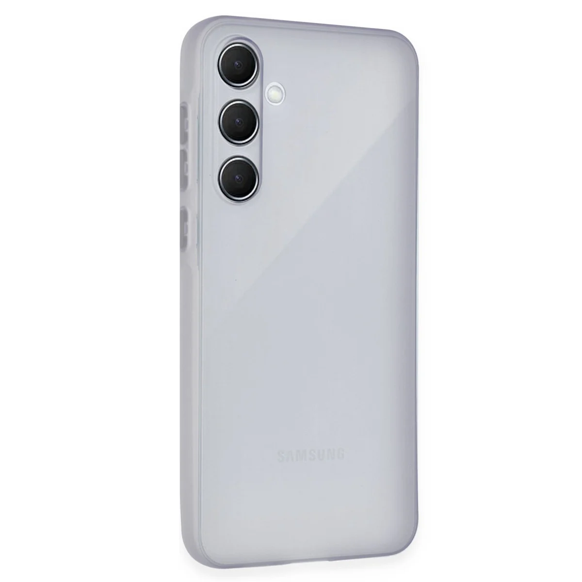 Galaxy A55 5G Puma Silikon Kılıf - Mor Mat ve Ultra Hafif Koruma