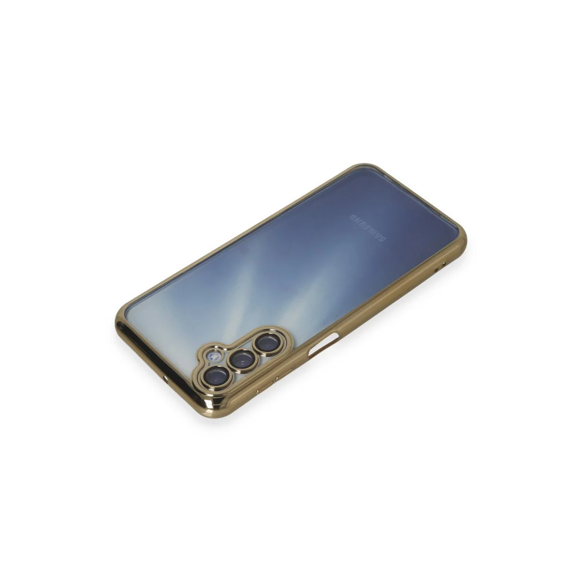 Galaxy A55 5G Razer Lensli Silikon Kılıf - Gold