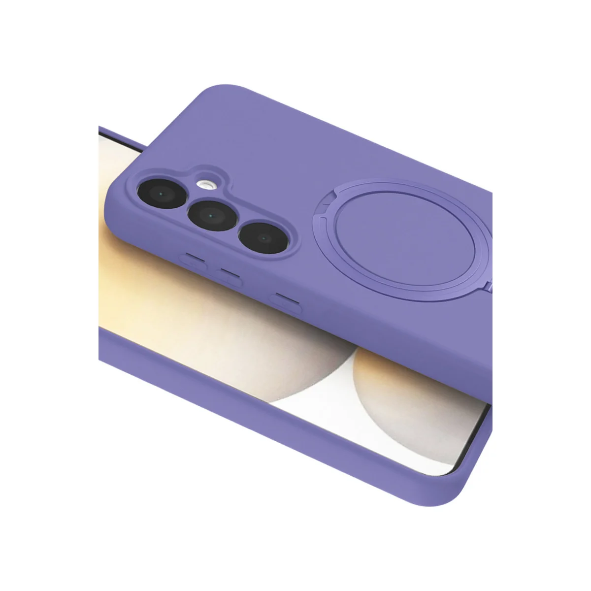 Galaxy A55 5G Regal Magsafe Standlı Kapak - Lila