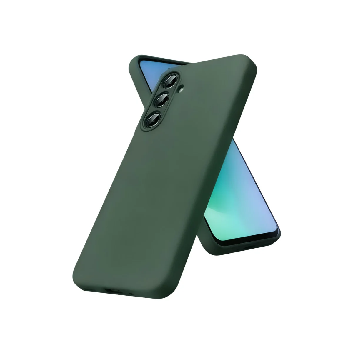 Galaxy A57 5G First Silikon Kılıf - Koyu Yeşil: Şık Tasarım ve Maksimum Koruma