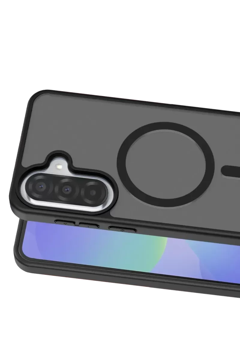 Galaxy A57 5G ile Uyumlu MagSafe Şarj Destekli Kılıf - Siyah