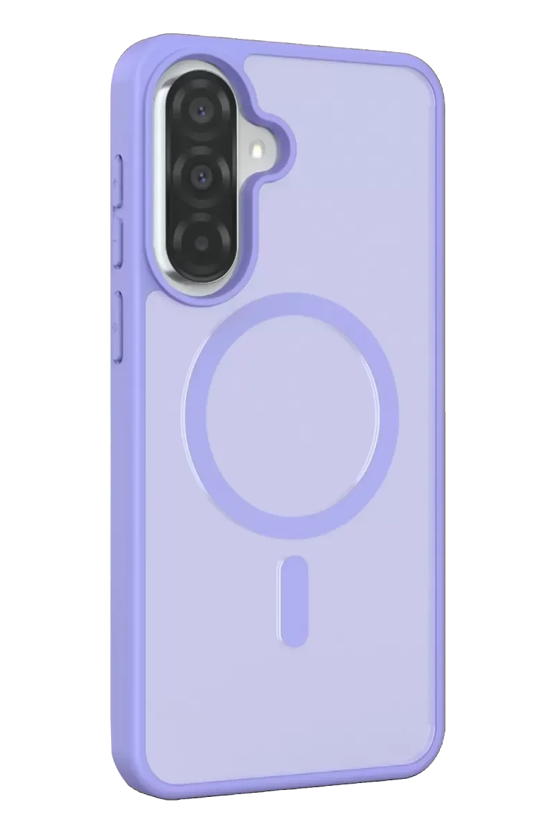 Galaxy A57 5G ile Uyumlu Jota MagSafe Kılıf - Lila, Çift Katmanlı Koruma
