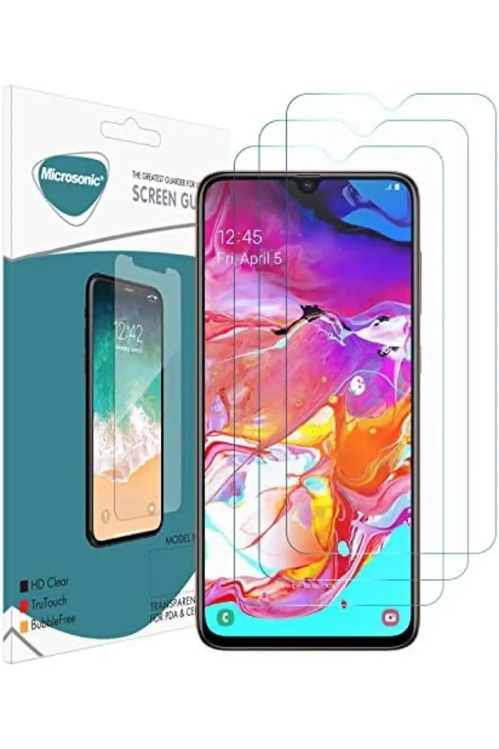 Galaxy A70 Ekran Koruyucu Cam (3'lü Paket) 395519