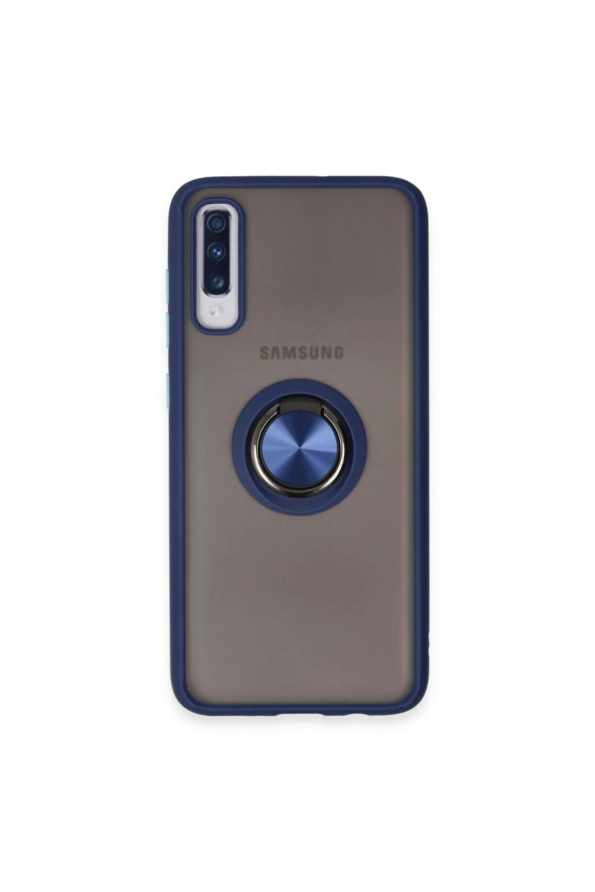 Galaxy A70 Kılıf Montreal Yüzüklü Kapak - Lacivert
