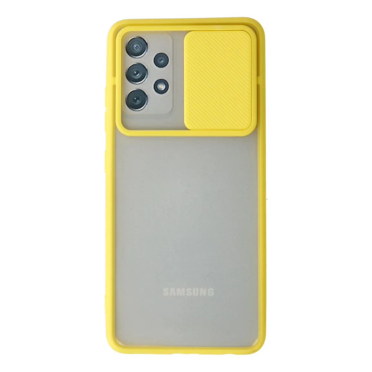 Galaxy A72 Kılıf Palm Buzlu Kamera Sürgülü Silikon - Toz ve Çizik Karşı Koruma