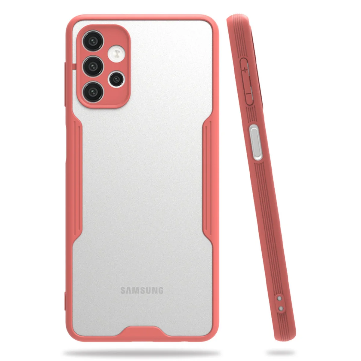 Galaxy A72 Kılıf Platin Silikon - Pembe | Darbe Korumalı İnce Tasarım