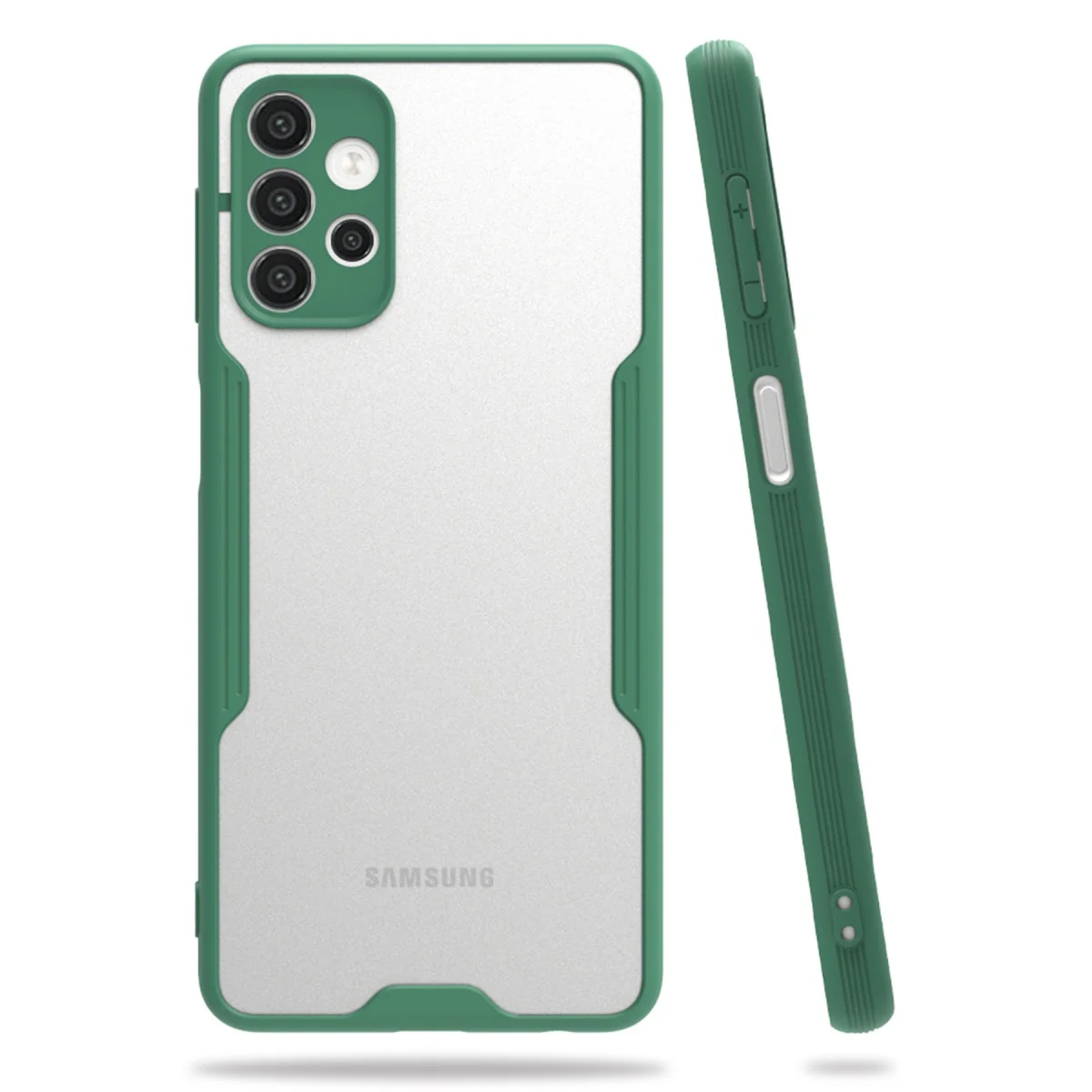 Galaxy A72 Kılıf Platin Silikon Yeşil - Ultra Şık ve Dayanıklı Korumalı Kılıf