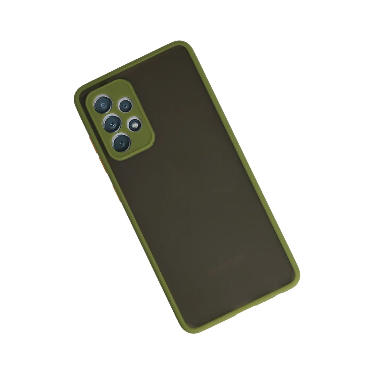 Galaxy A72 Montreal Silikon Kılıf - Yeşil (Tam Koruma & Mat Arka Panel)