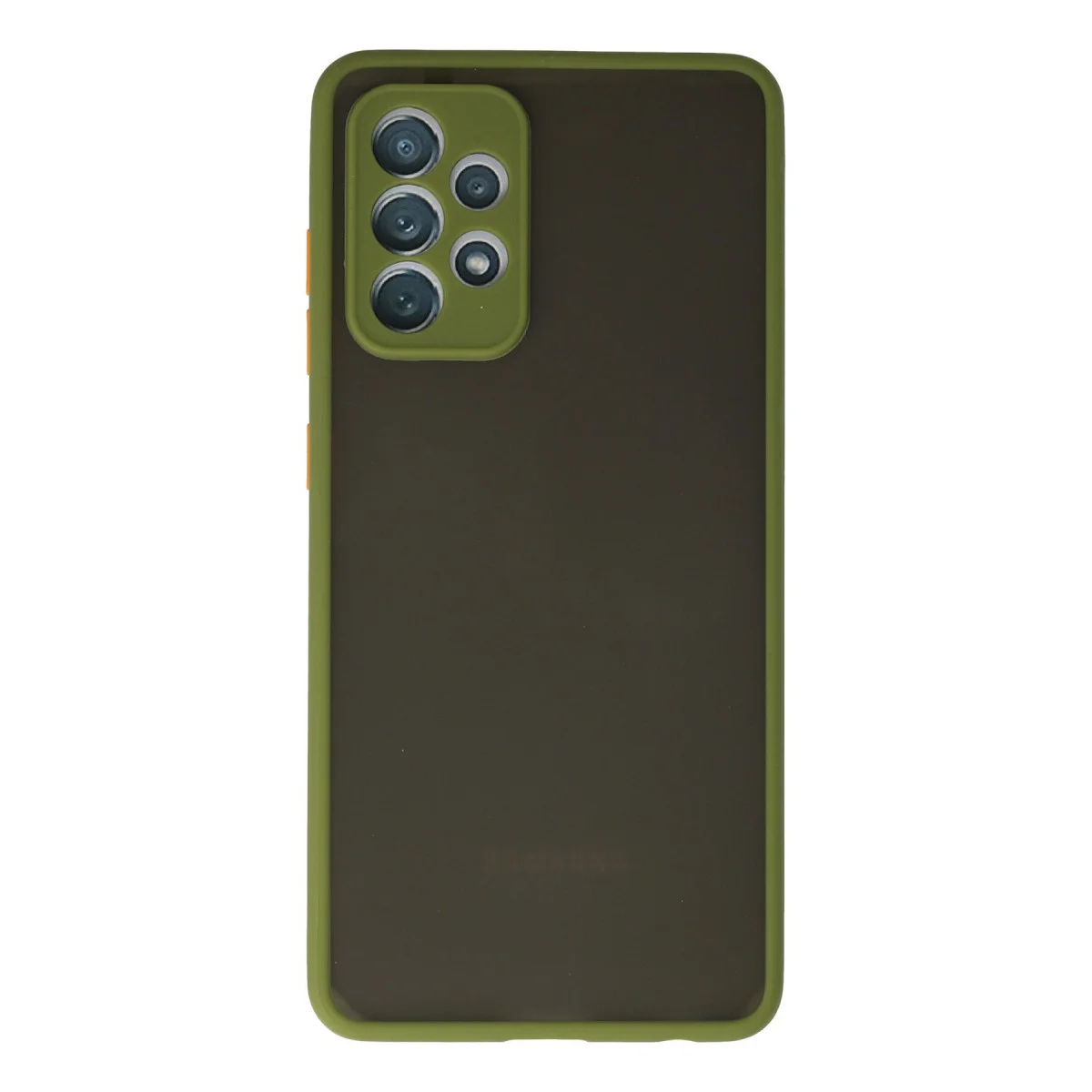 Galaxy A72 Montreal Silikon Kılıf - Yeşil (Tam Koruma & Mat Arka Panel)