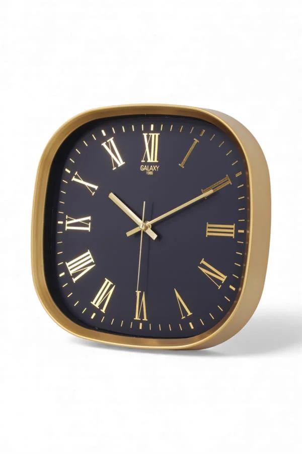 Galaxy Dekoratif Duvar Saati Gold Çerçeve Lacivert Kadran Gold Rakamlı 31 Cm. Fiyatı, Yorumları ve Özellikleri