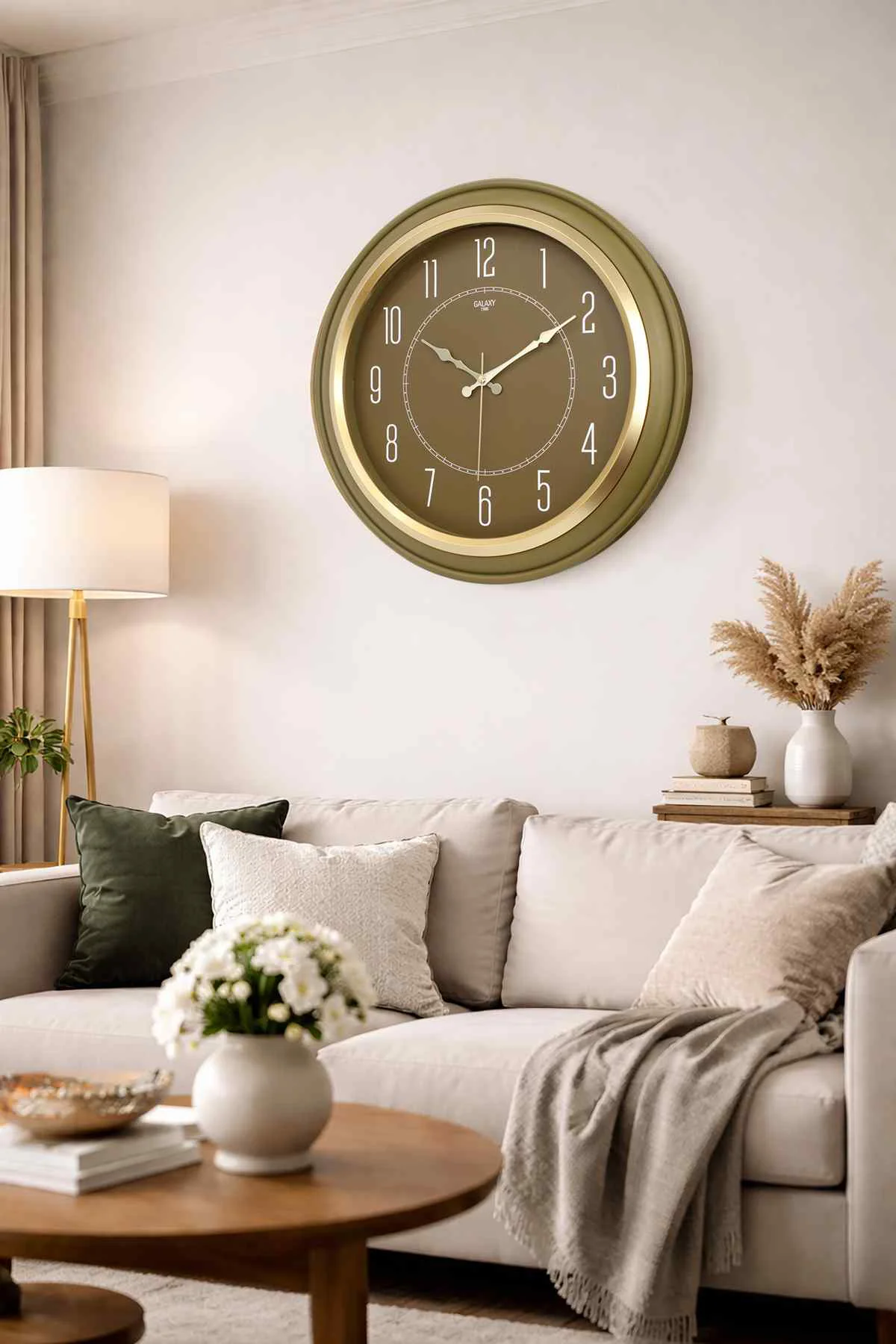 Galaxy Dekoratif Yeşil Kasa Gold Çerçeve 44.5 cm Duvar Saati Galaxy Dekoratif Yeşil Kasa Gold Çerçeve 44.5 cm Duvar Saati Fiyatı, Yorumları ve Özellikleri