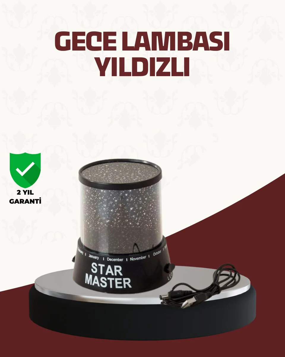 Galaxy Efektli LED Projektör Taşınabilir Yıldız Gece Lambası - Atmosfer Yaratın Fiyatı, Yorumları ve Özellikleri