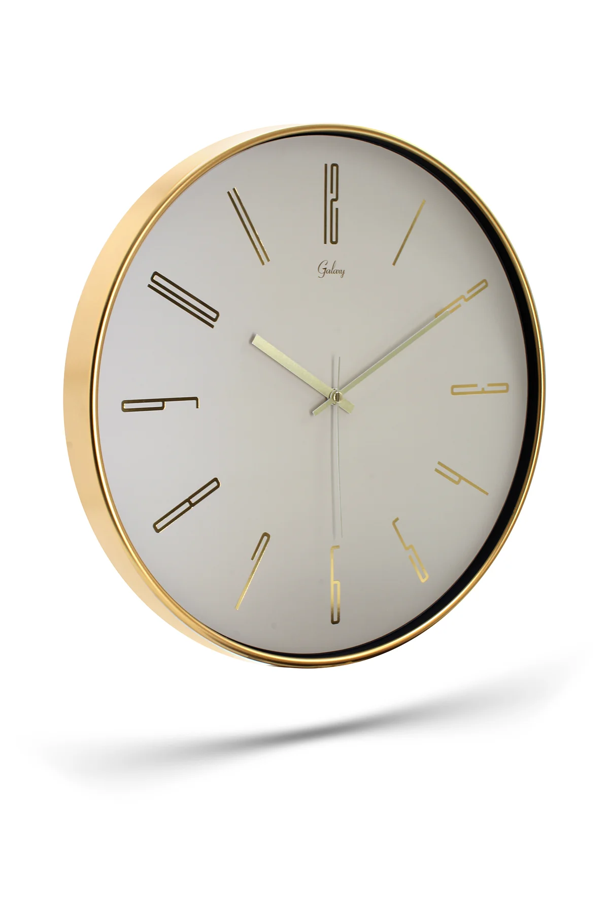 Galaxy Exclusive Duvar Saati Gold Çerçeve Bej Kadran Rakamlı 41,5 Cm. Fiyatı, Yorumları ve Özellikleri