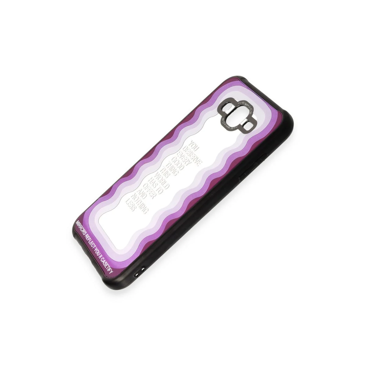 Galaxy J7 Kılıf Mirror Desenli Kapak - Parlak ve Efektli TPU Kalkan