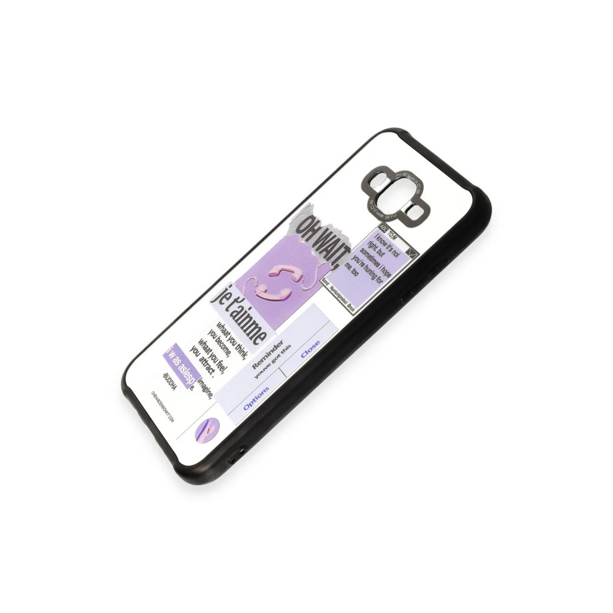 Galaxy J7 Kılıf Mirror Desenli Kapak - Parlak Efektli ve Parmak İzi Tutmaz