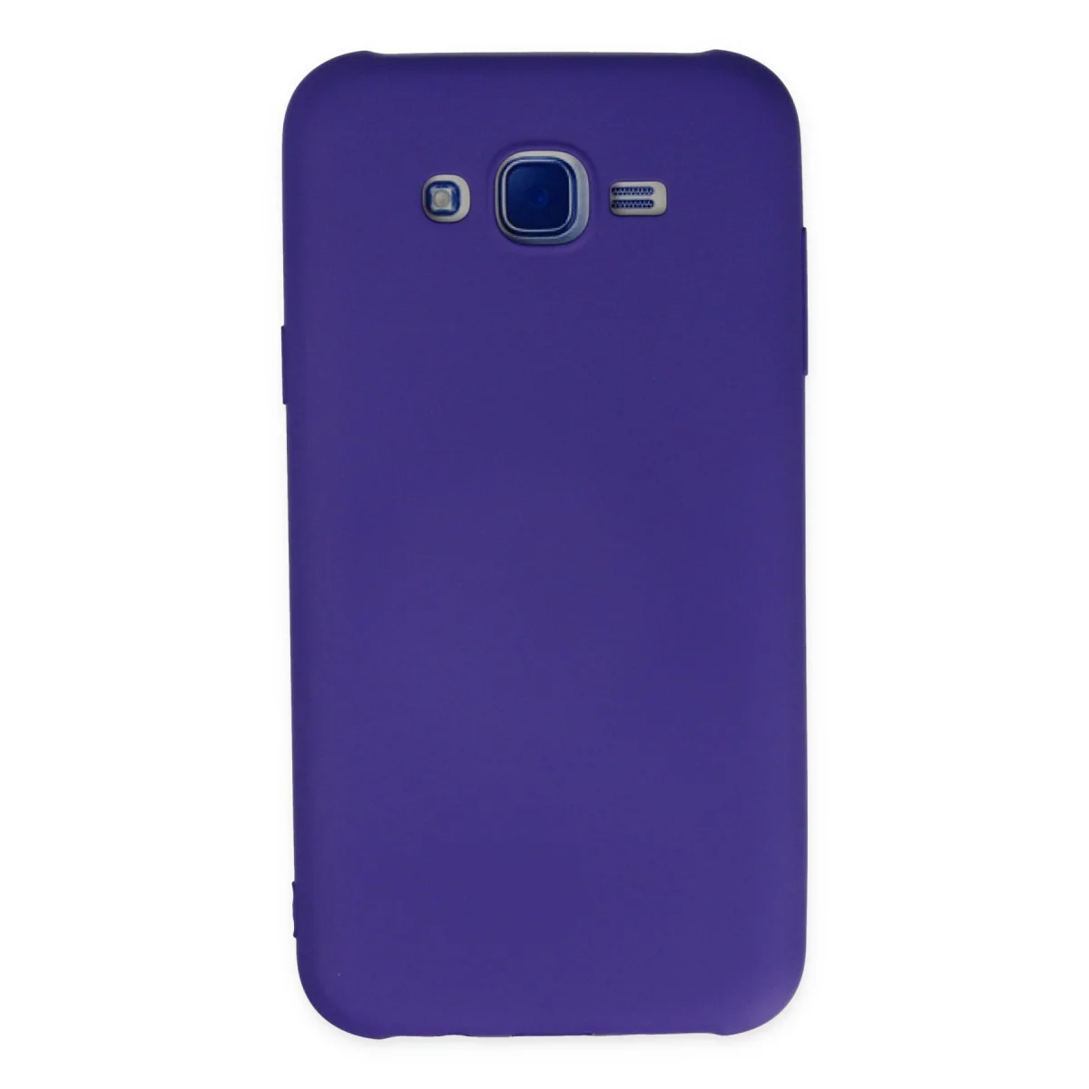 Galaxy J7 Kılıf Nano İçi Kadife Silikon - Mor