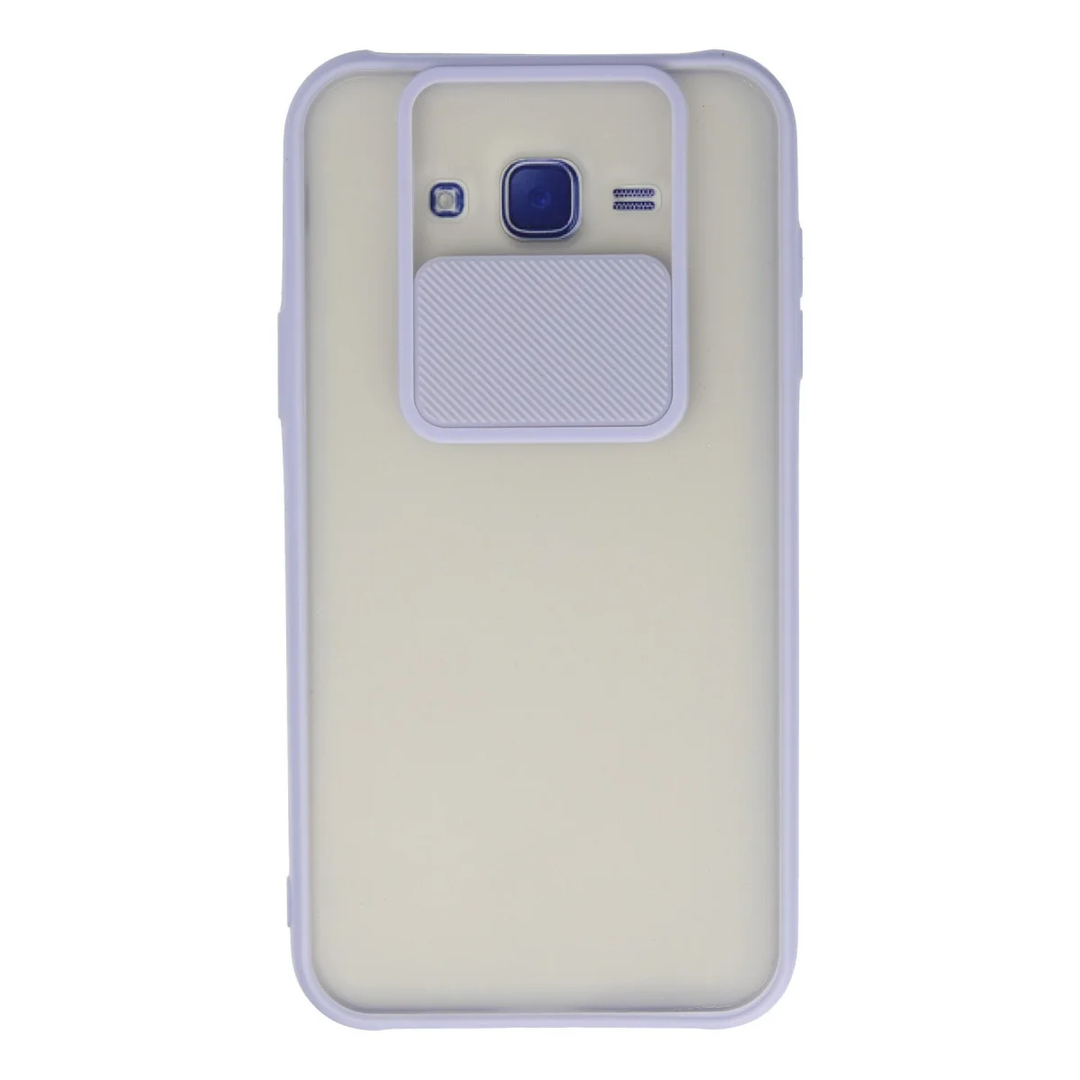 Galaxy J7 Kılıf Palm Buzlu Kamera Sürgülü Silikon - Lila