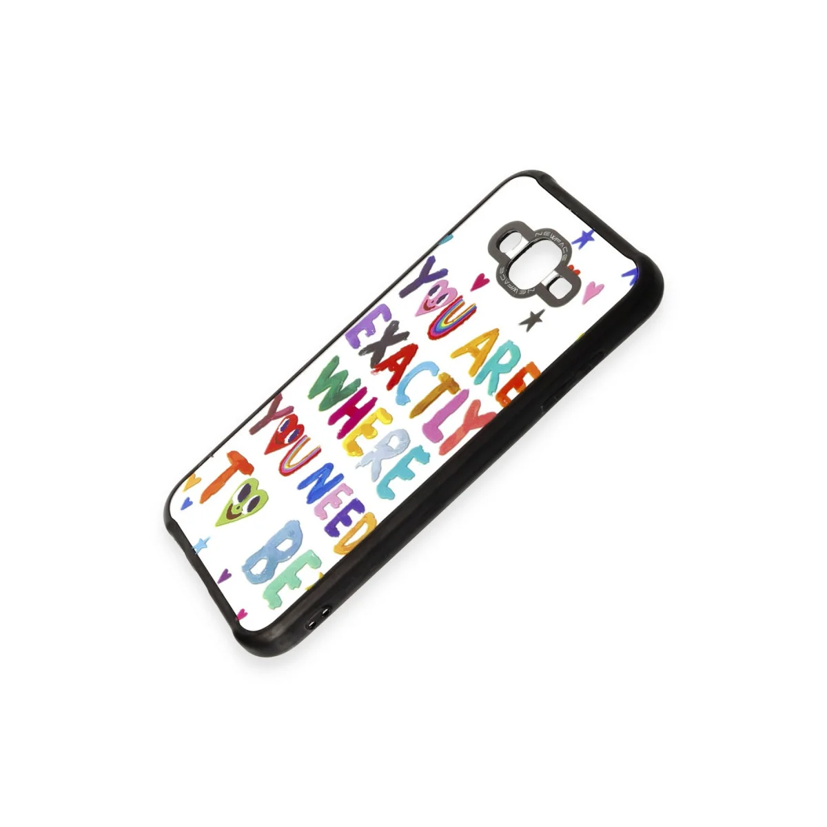 Galaxy J7 Mirror Desenli Kılıf - Parlak TPU Kılıf, UV Baskılı ve Çift Korumalı