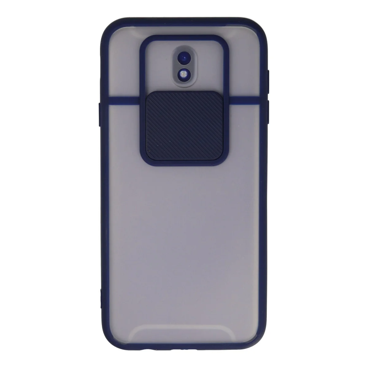 Galaxy J7 Pro / J730 Kılıf Palm Buzlu Kamera Sürgülü Silikon - Lacivert