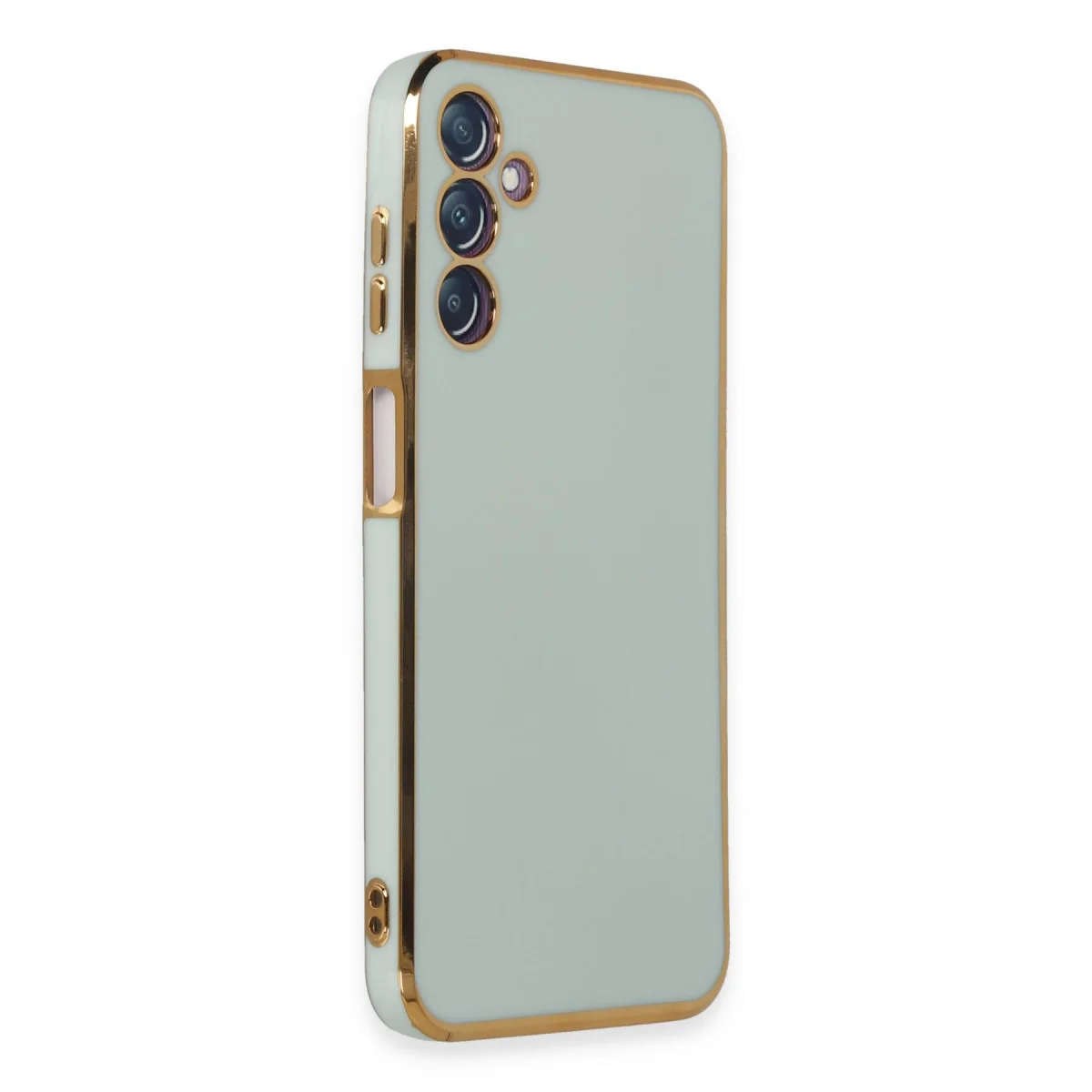 Galaxy M14 5G Kılıf Volet Silikon - Açık Yeşil Premium Koruma