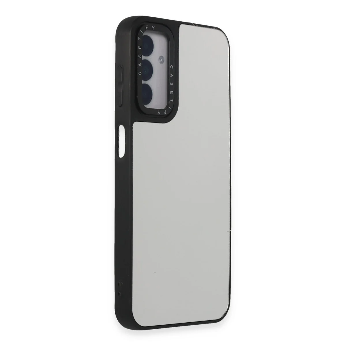 Galaxy M14 5G Kılıf Mirror Desenli Kapak - Işık Yansıtmalı Parlak Arka Kılıf, UV Baskı, Parmak İzi Tutmaz