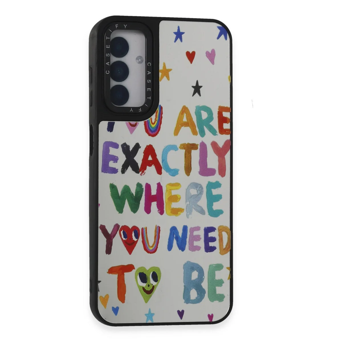 Galaxy M14 5G Kılıf Mirror Desenli Kapak - Parlak Efektli UV Baskılı TPU Kılıf
