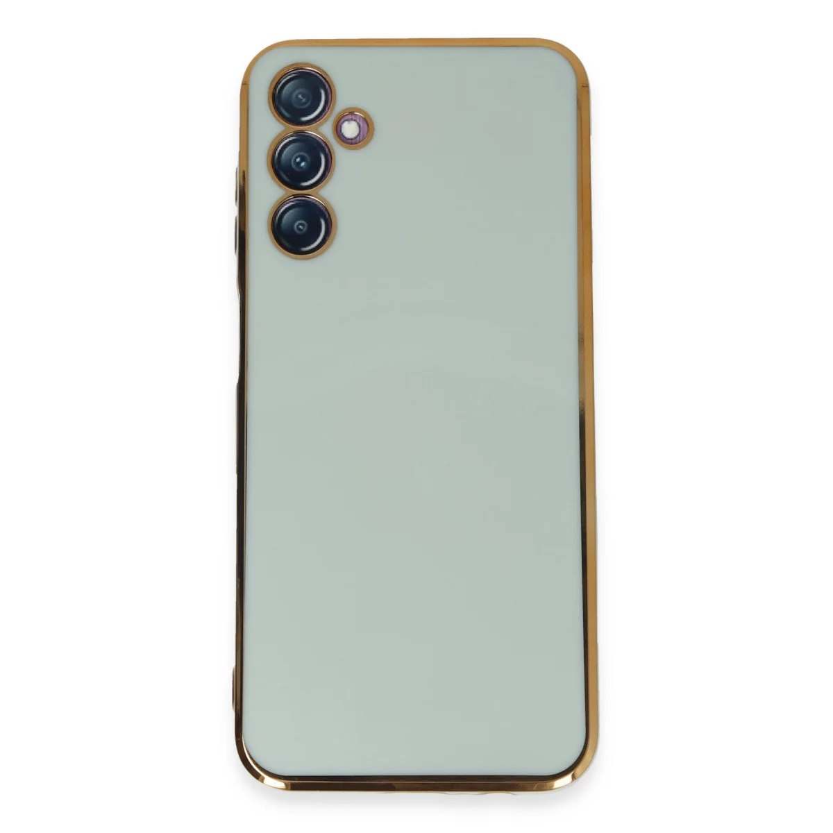 Galaxy M14 5G Kılıf Volet Silikon - Açık Yeşil Premium Koruma