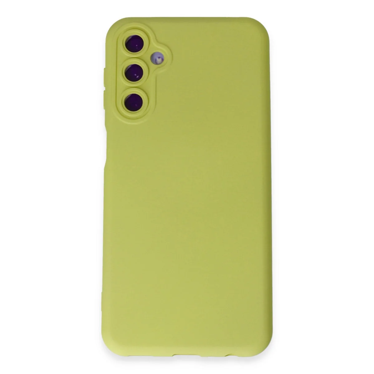 Galaxy M14 5G Nano İçi Kadife Silikon Kılıf - Sarı