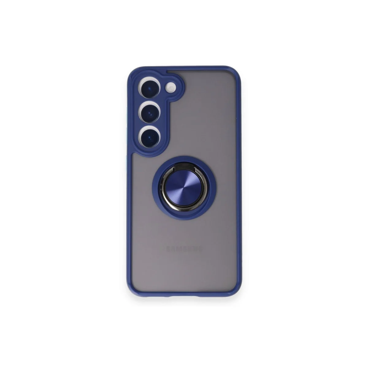 Galaxy M15 Montreal Silikon Kılıf - Lacivert + Metal Stand