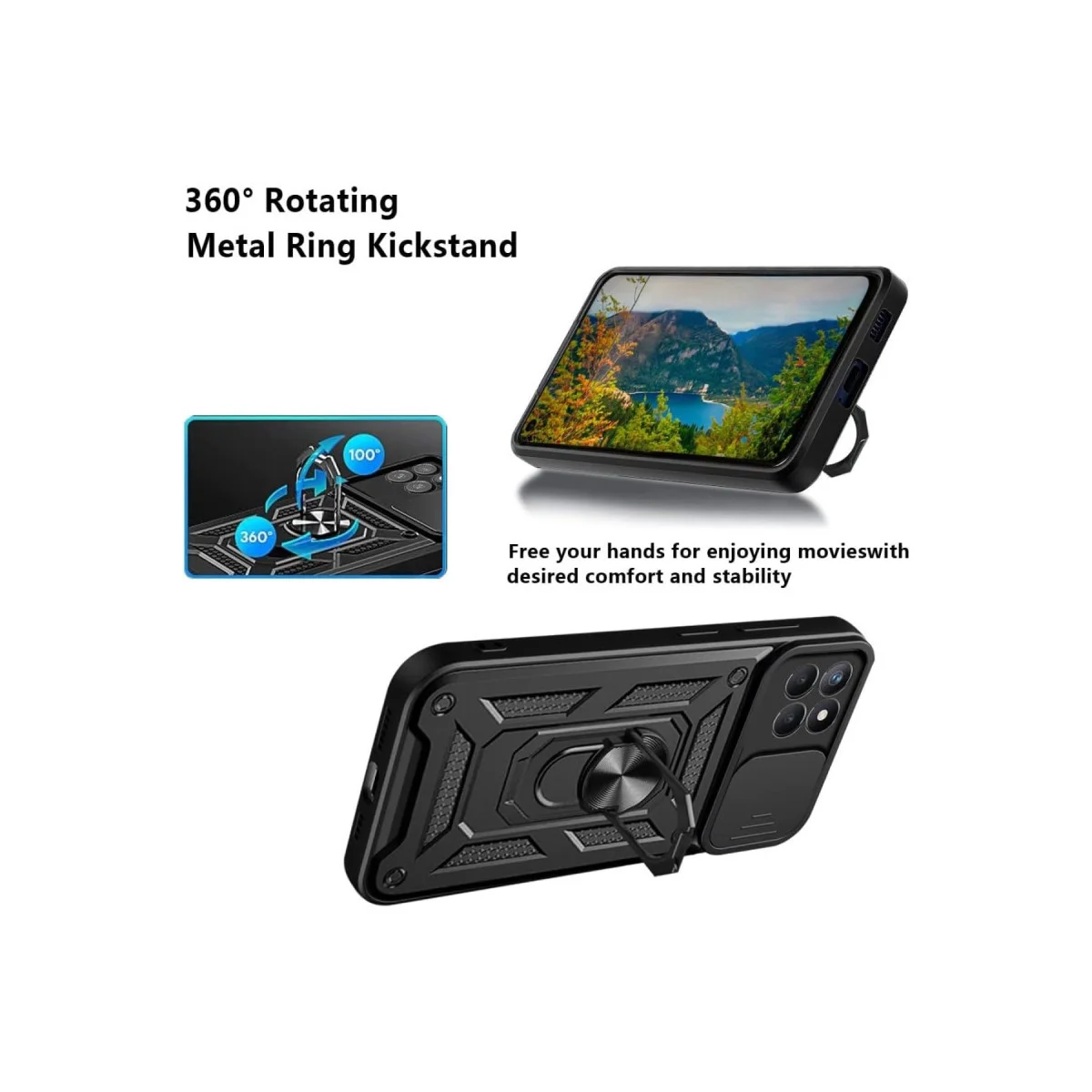 Galaxy M15 Silikon Kılıf - Pars Lens Korumalı, Kırmızı ve Darbe Dayanıklı
