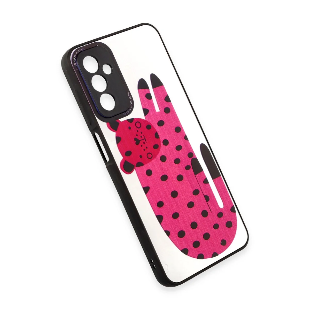 Galaxy M23 Kılıf Mirror Desenli Kapak - Işık Yansıtmalı UV Baskılı Parmak İzi Tutmaz