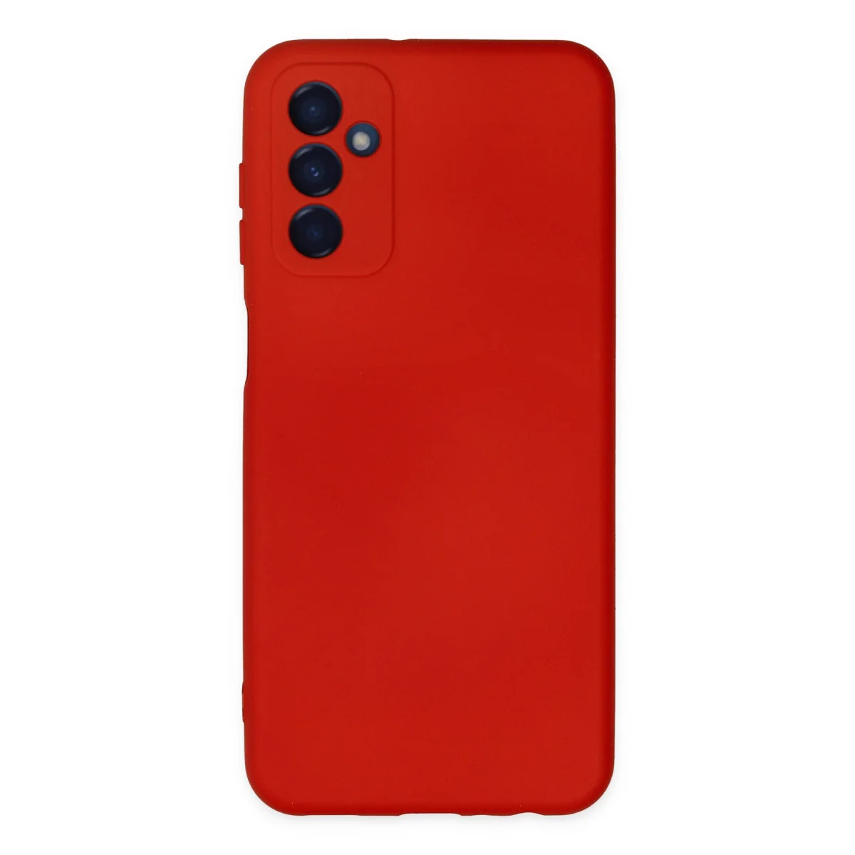 Galaxy M23 Kılıf Nano İçi Kadife Silikon - Kırmızı & Şık Koruma