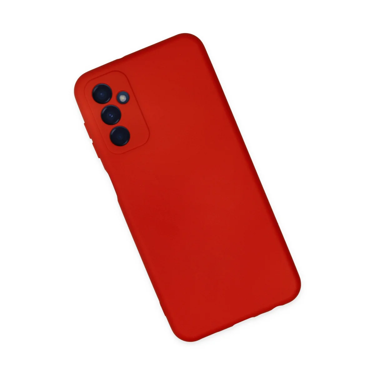 Galaxy M23 Kılıf Nano İçi Kadife Silikon - Kırmızı & Şık Koruma
