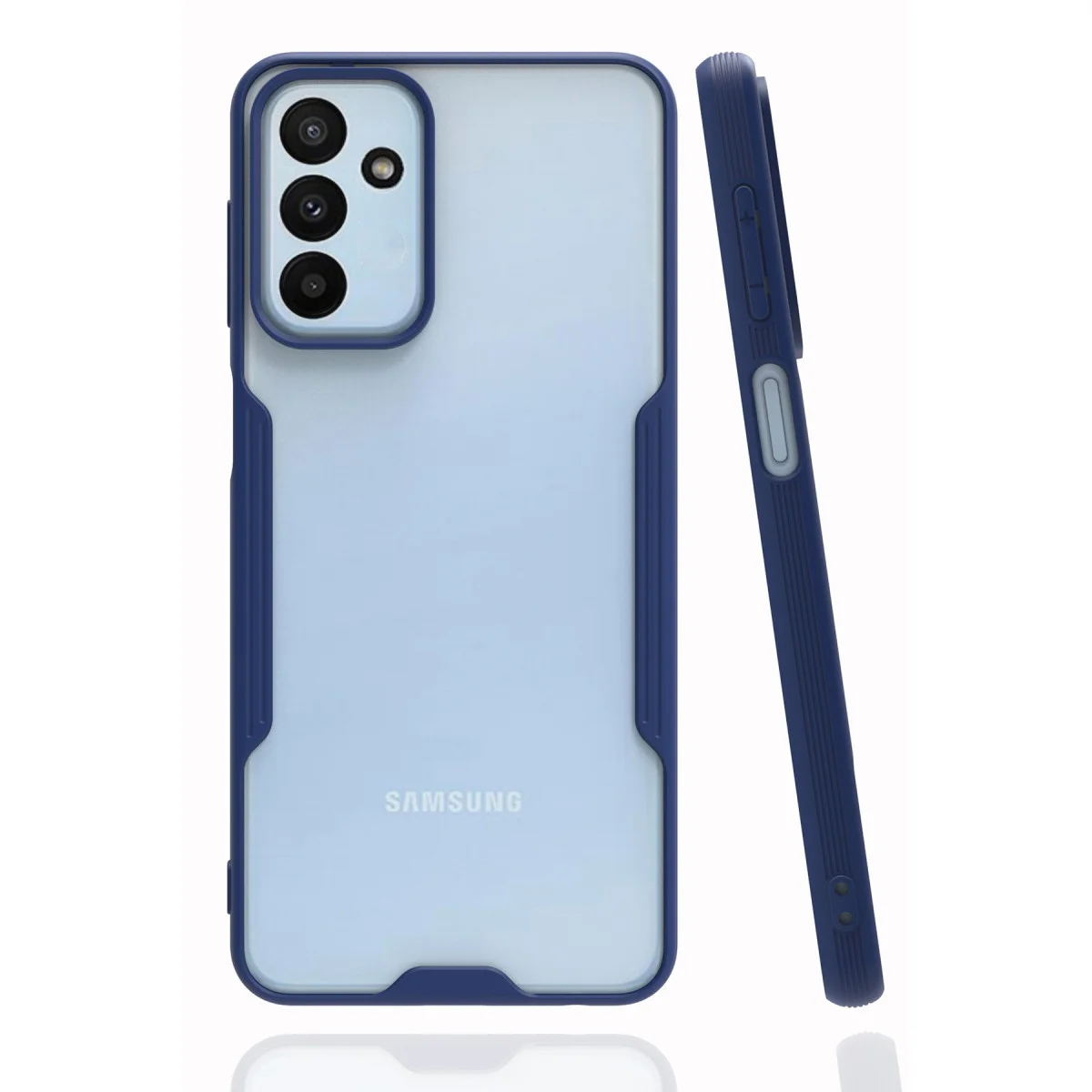Galaxy M23 Kılıf Platin Silikon - Lacivert - Şık ve Dayanıklı Koruma