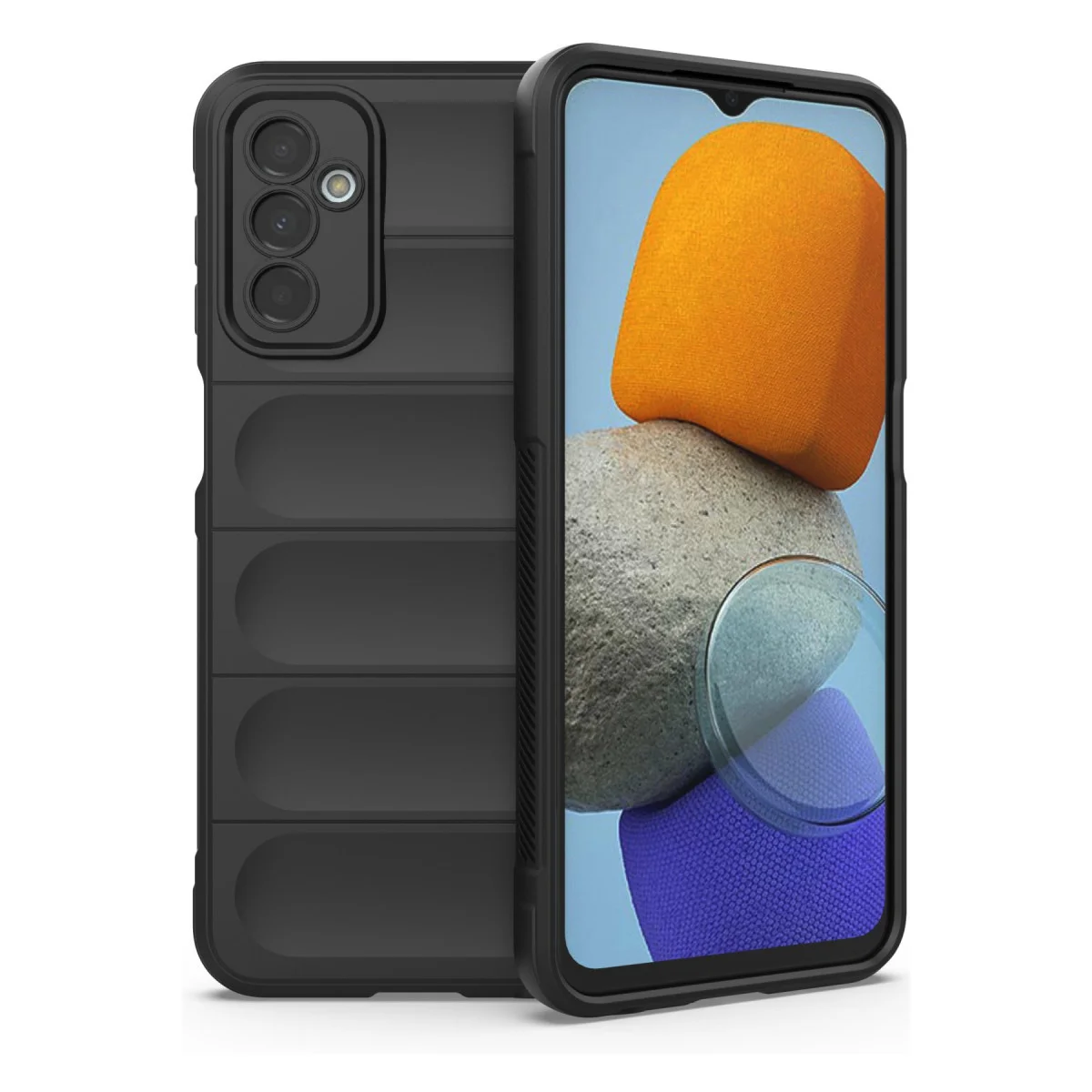 Galaxy M23 Optimum Silikon Kılıf - Siyah, Mat Yüzey ve Maksimum Koruma