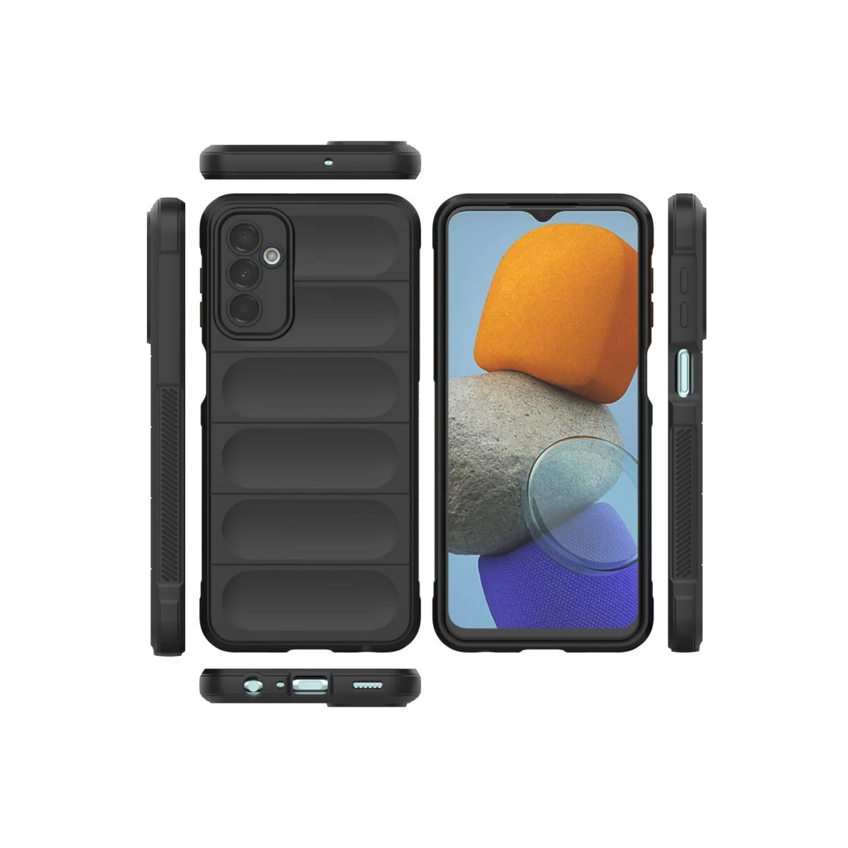 Galaxy M23 Optimum Silikon Kılıf - Siyah, Mat Yüzey ve Maksimum Koruma
