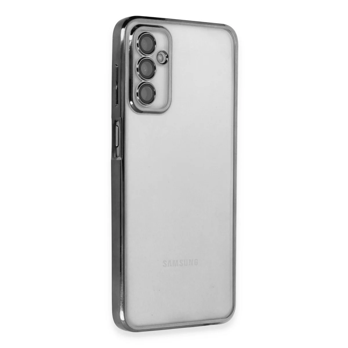 Galaxy M23 Razer Lensli Silikon Kılıf Siyah - Estetik ve Güçlü Korumalı Koruyucu