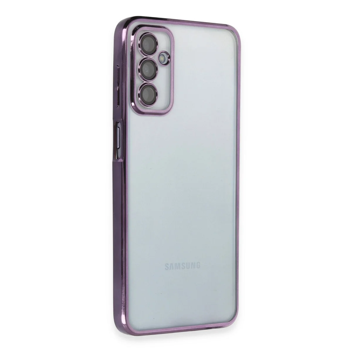 Galaxy M23 Razer Lensli Silikon Kılıf - Mor