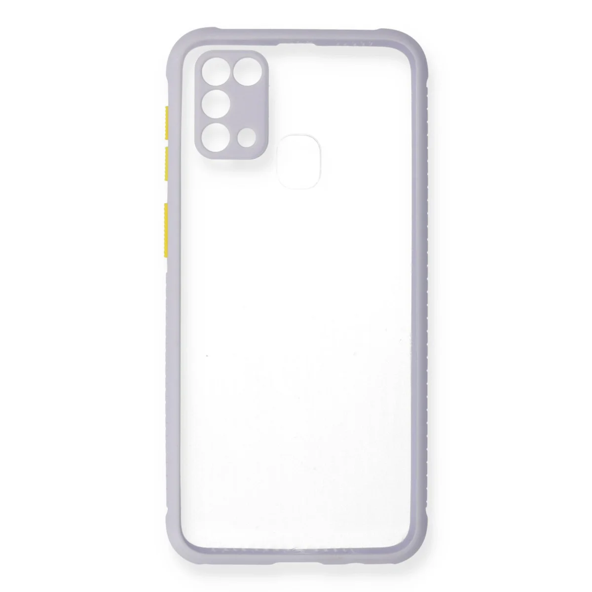 Galaxy M31 Miami Şeffaf Silikon Kılıf - Lila Koruyucu Kılıf