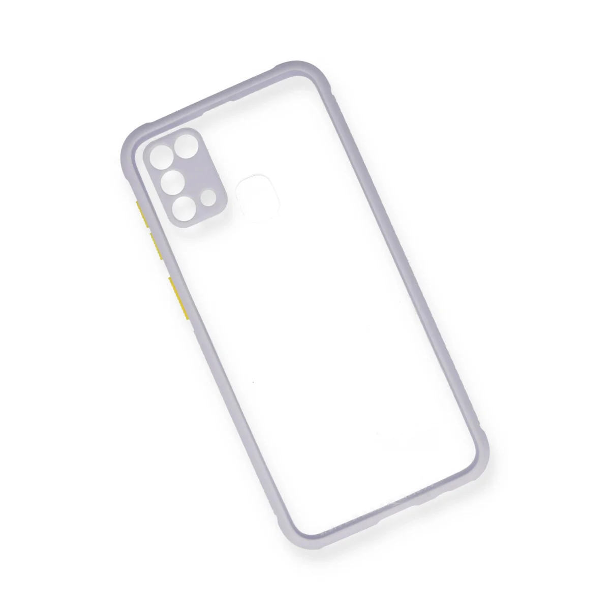 Galaxy M31 Miami Şeffaf Silikon Kılıf - Lila Koruyucu Kılıf