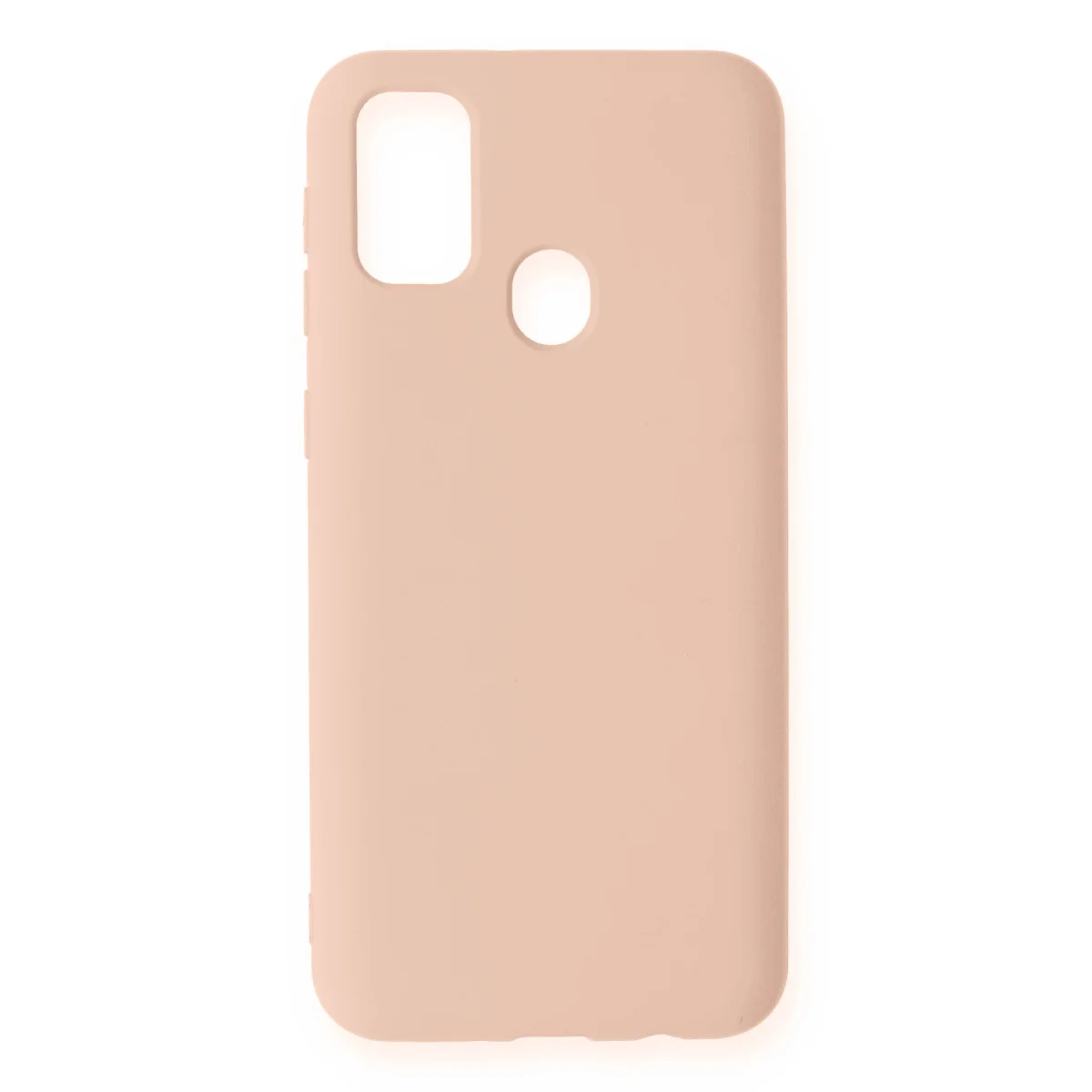 Galaxy M31 Nano İçi Kadife Silikon Kılıf - Pudra