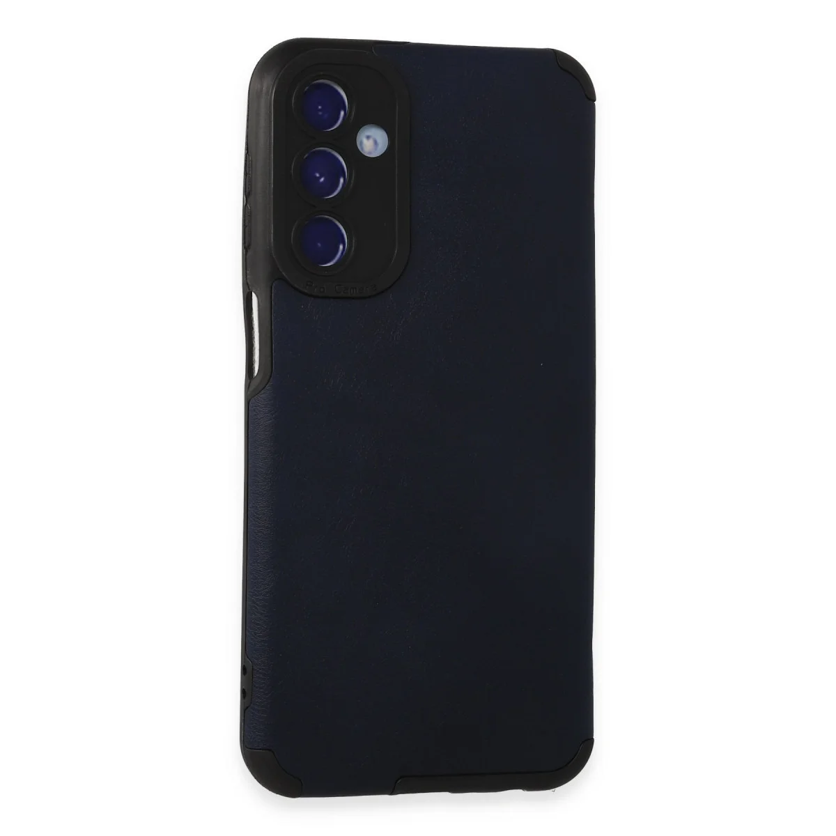 Galaxy M34 5G Deri Silikon Kılıf - Korumalı Kılıf Navy