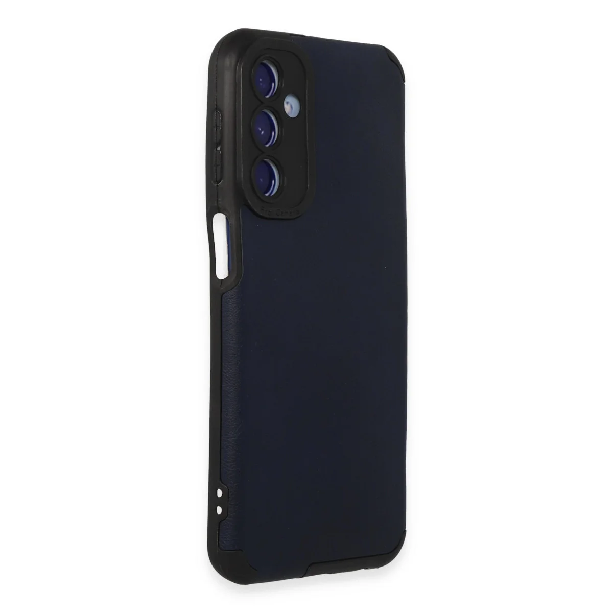 Galaxy M34 5G Deri Silikon Kılıf - Korumalı Kılıf Navy
