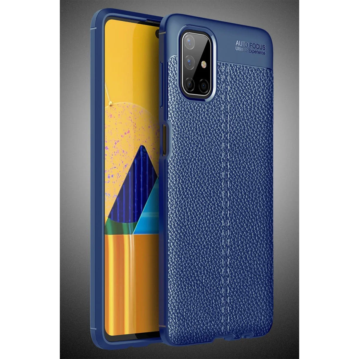 Galaxy M51 Kılıf Auto Focus Kapak - Lacivert Premium Koruma